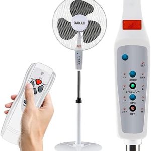 BAKAJI Ventilatore a Piantana con Telecomando. (B0C9W121L3)