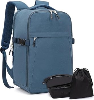 Bagaglio a Mano 40x20x25 per Ryanair Zaino da Viaggio Aereo Borsa da Viaggio Zaini Aereo Zaino da Cabina Travel Backpack Donna Uomo Con 3 Organizer Valigia per Easyjet Wizz Air Vueling. (B0CTGWP73C)