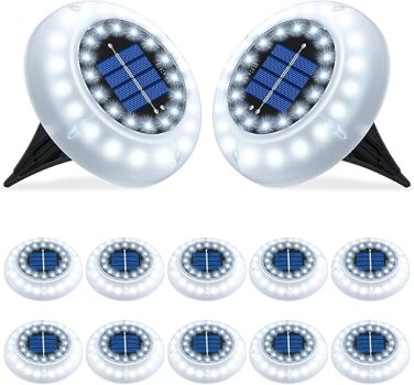 GIACOMO 12 Pezzi Luci Solari Giardino Esterno. (B0CYP963WF)