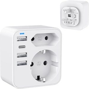 HANYEAL Adattatore Presa Inglese. (B0BJ9174PW)