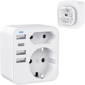 HANYEAL Adattatore Presa Inglese. (B0BJ9174PW)