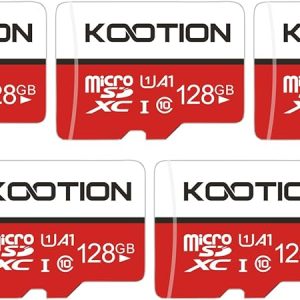 KOOTION 5 Pezzi 128GB Scheda di Memoria Micro SD U1 A1 4K Scheda MicroSDXC 128 Giga Classe 10 UHS. (B0BVHHS93G)