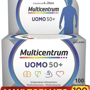 Multicentrum Uomo 50+ Integratore Alimentare Multivitaminico Completo. (B0CDBXMWK3)