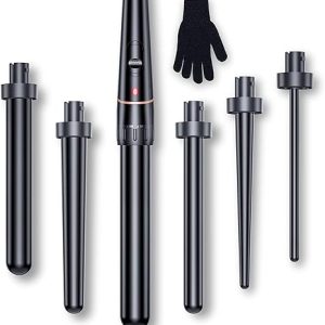 Set ferro arricciacapelli con diversi accessori. (B0963NPT8X)