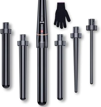 Set ferro arricciacapelli con diversi accessori. (B0963NPT8X)