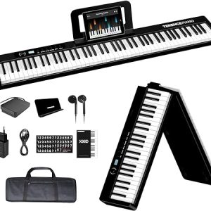 TERENCE Pieghevole Pianoforte Digitale 88 Tasti semi. (B0BZPNR8HF)