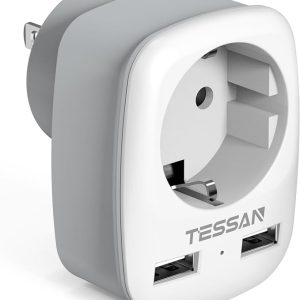 TESSAN Adattatore Presa Americana. (B07ZSC3H31)
