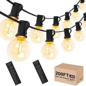 Yuucio Catena Luminosa Esterno con Telecomando. (B0BRPX3447)