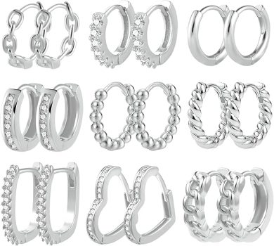 ALEXCRAFT Piccoli Orecchini a Cerchio. (B0CDP9GMJB)