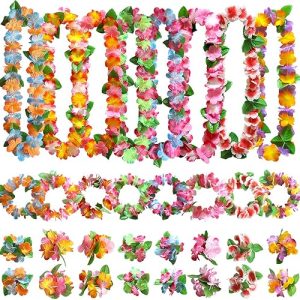 Aviski 32 pezzi Leis decorazioni collana di fiori. (B09SLQN4JD)