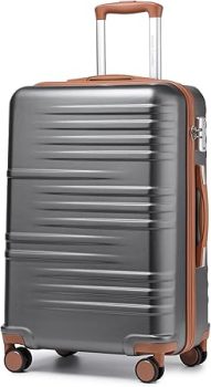 British Traveller Valigia Trolley Rigida Bagaglio a Mano da Viaggio ABS+PC Leggero con TSA Lucchetto (74. (B0CP9G8KVT)