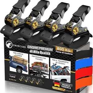 Cinghie di Fissaggio a Cricchetto Premium. (B0BVG4NB8S)