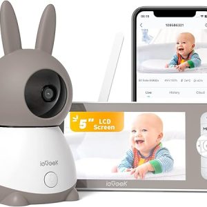 ieGeek 2K Baby Monitor Video e Audio con 5″ LCD. (B0BWMQFQ2W)