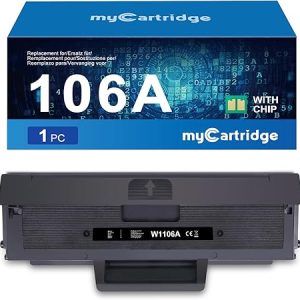 MYCARTRIDGE 106a toner compatibile per toner hp 106a w1106a per hp laser mfp 137fnw 135a 135wg 107a 107w 135w (1 Nero). (B087CHRPDZ)