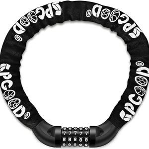 SPGOOD Lucchetto Bici Catena Bicicletta (14 Colori) Antifurto a Combinazione a 5 Cifre. (B081Q63BB8)