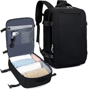 VMIKIV Bagaglio a Mano per Easyjet 45x36x20 Borse da Cabina 32L Zaino da Viaggio Aereo Donna Borsa da Viaggio Uomo Zaino Impermeabile per ITA Airways. (B0BDLFBGJD)