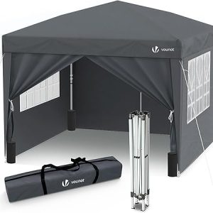 VOUNOT Gazebo 3x3m Pieghevole con 4 Parti Laterali. (B09SB3YNMG)