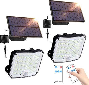 YzzYzz Faretti Solari a Led da Esterno. (B0BWCF72V4)