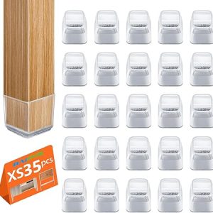 35 Pezzi Feltrini per Sedie Quadrati. (B0D3LJ4RWW)