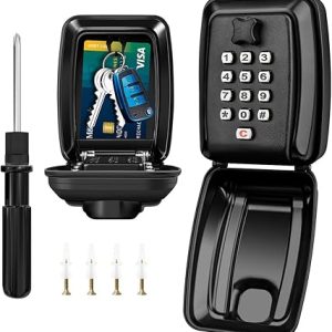 Faneam Grande Cassaforte per Chiavi Esterno Cassaforte Chiave Combinazione Muro Cassetta di Sicurezza per Chiavi Impermeabile Cassetta Portachiavi Sicurezza per Casa. (B0BYZ3M9VP)