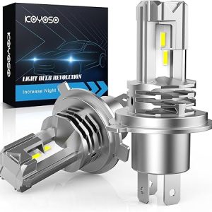 KOYOSO H4 LED Lampadina 50W 10000LM per 12V Moto Automobili Come Abbaglianti e Anabbaglianti. (B09KBQH5TF)
