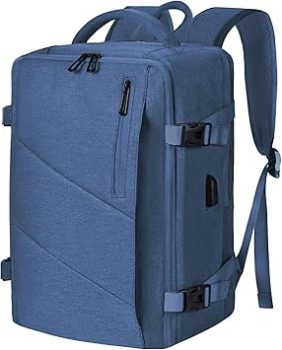 Leyrica Zaino da Viaggio per Ryanair/Wizzair 40x20x25 Bagaglio a Mano Unisex Borse da Cabina Zaino per Laptop 15 pollici Daypack Casual Zaino Lavoro Impermeabile (Blu). (B0CNVRFXMH)