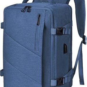 Leyrica Zaino da Viaggio per Ryanair/Wizzair 40x20x25 Bagaglio a Mano Unisex Borse da Cabina Zaino per Laptop 15 pollici Daypack Casual Zaino Lavoro Impermeabile (Blu). (B0CNVRFXMH)