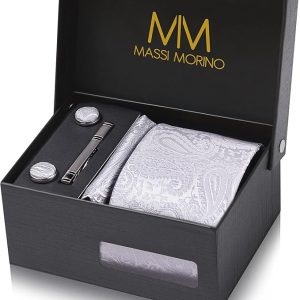 Massi Morino Cravatta e fazzoletto da uomo. (B077SBLKZP)