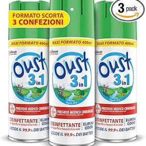 OUST 3in1 Spray Elimina Odori Disinfettante. (B0BMLWPDJJ)