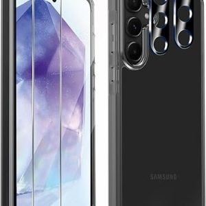 Wiaocit Cover per Samsung Galaxy A55 5G+ 2 Pezzi Vetro Temperato + 2 Pezzi Protezione Fotocamera. (B0CXMWJL9F)