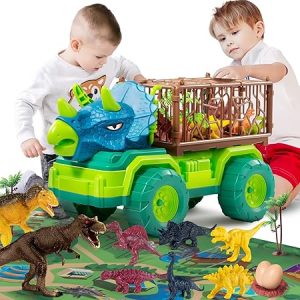 TEMI Giocattoli per Camion di Dinosauri per Bambini dai 3 ai 5 Anni. (B0B938GJK1)