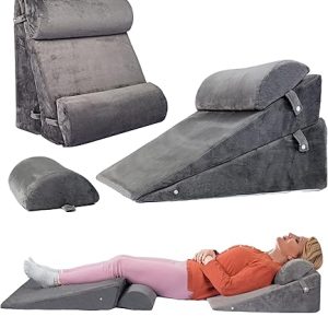 WDBBYL Set di 4 cuscini a cuneo regolabili per dormire. (B09TRFVSNS)