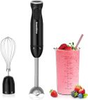 Bonsenkitchen Frullatore ad Immersione 3 in 1 Portatile