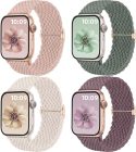 Mastten 4 Pezzi Cinturini Compatible con Cinturino Apple Watch 42mm 44mm 45mm 49mm per Donne Uomini
