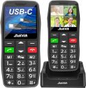 TOKVIA T102 Telefono Cellulare per Anziani con USB Tipo C