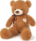 YunNasi Orso Peluche Gigante Orsacchiotto Peluche Grande Pupazzo Giganti Regalo per Bambini e Fidanzate L 80cm Marrone